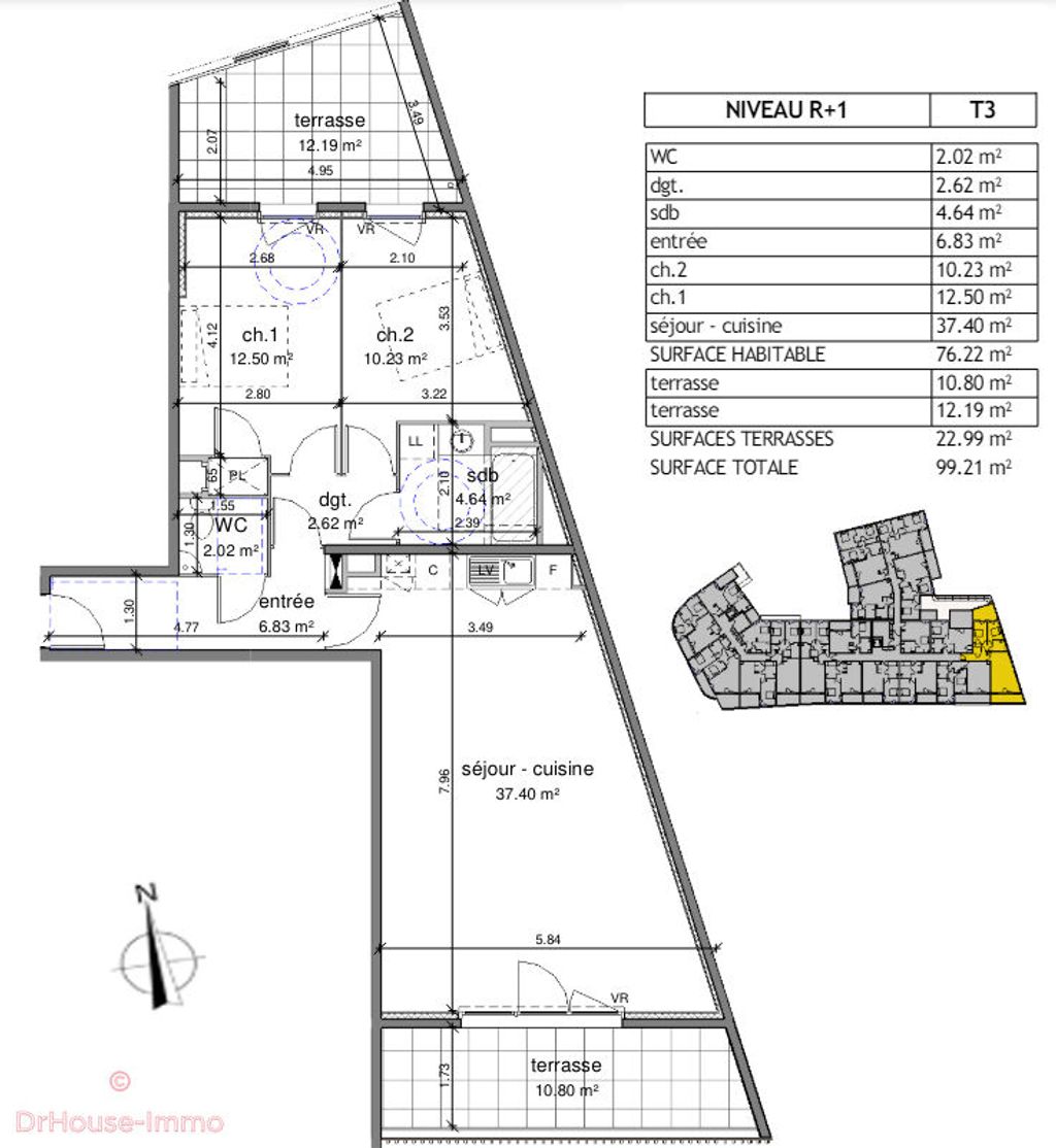 Achat appartement 4 pièce(s) Castelnau-le-Lez