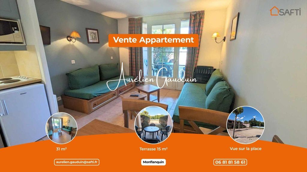 Achat appartement à vendre 2 pièces 31 m² - Monflanquin