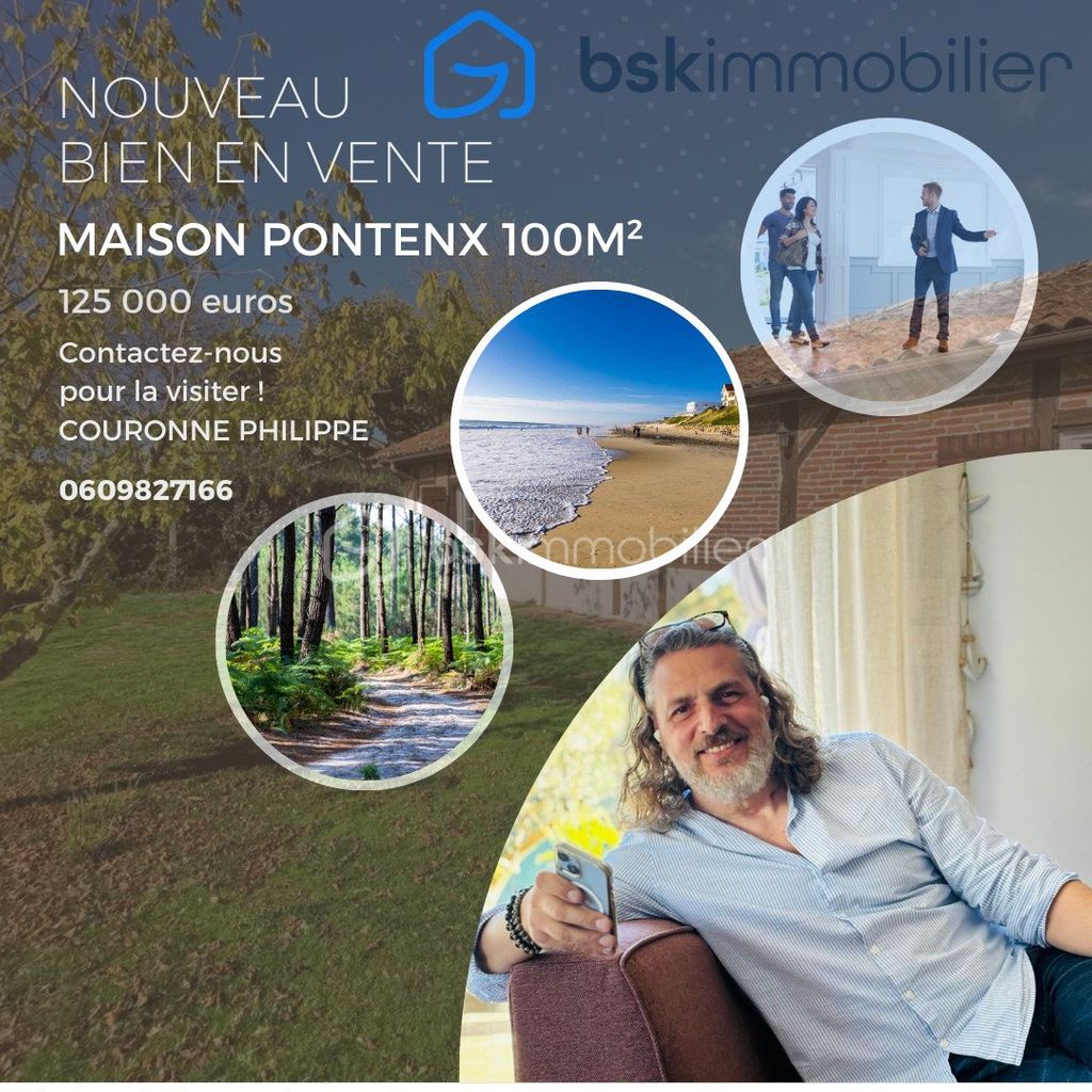 Achat maison à vendre 3 chambres 100 m² - Pontenx-les-Forges