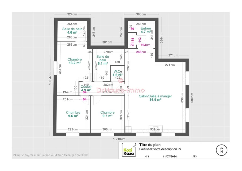 Achat appartement à vendre 5 pièces 96 m² - Verzy
