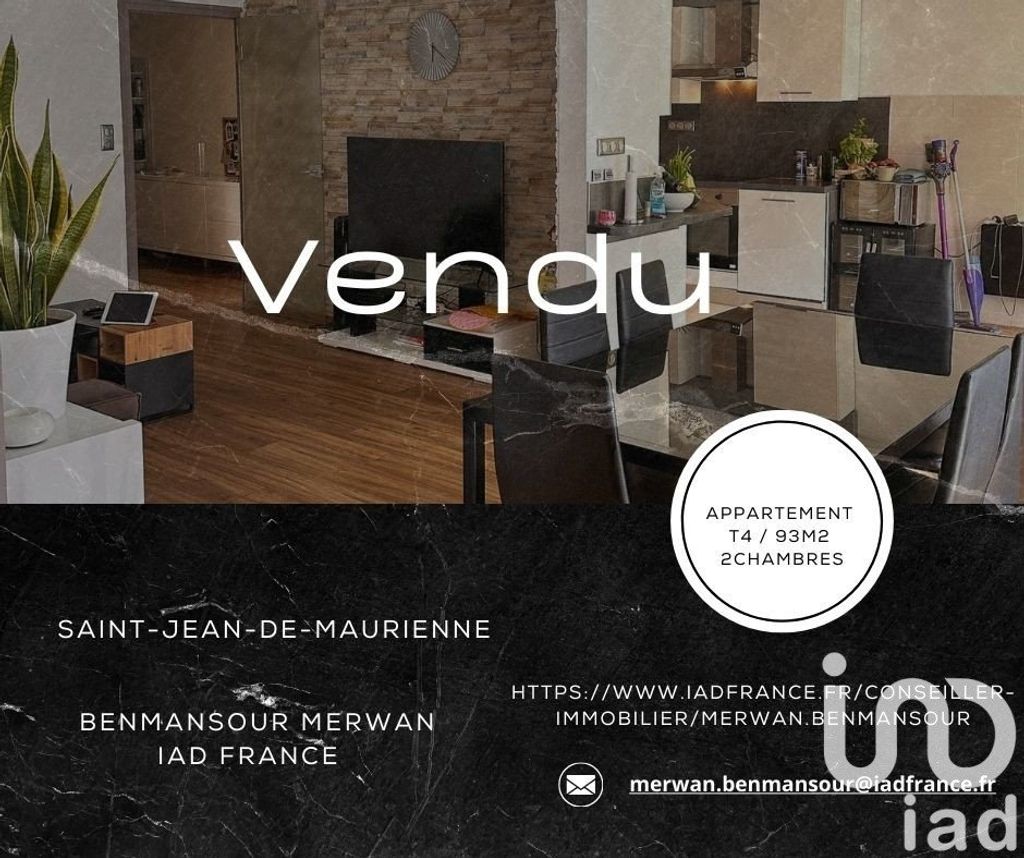 Achat appartement à vendre 4 pièces 93 m² - Saint-Jean-de-Maurienne