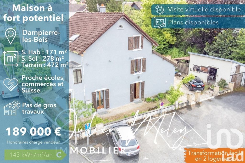 Achat maison à vendre 4 chambres 171 m² - Dampierre-les-Bois