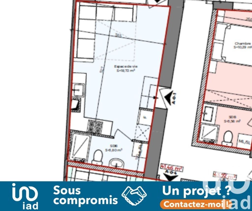 Achat studio à vendre 24 m² - Thionville