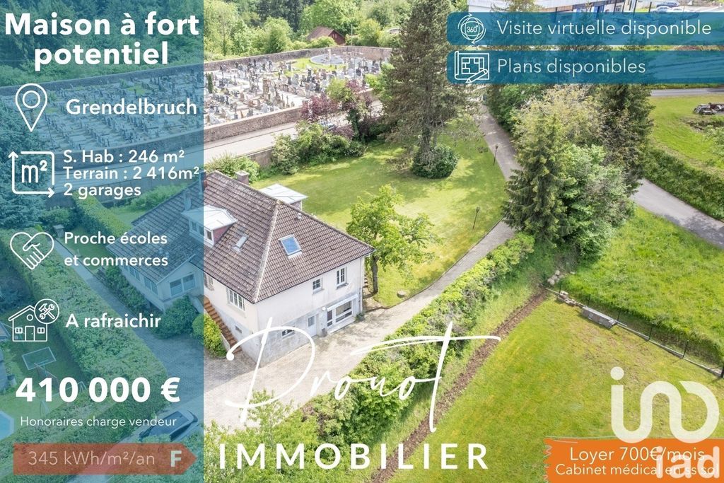 Achat maison à vendre 6 chambres 246 m² - Grendelbruch