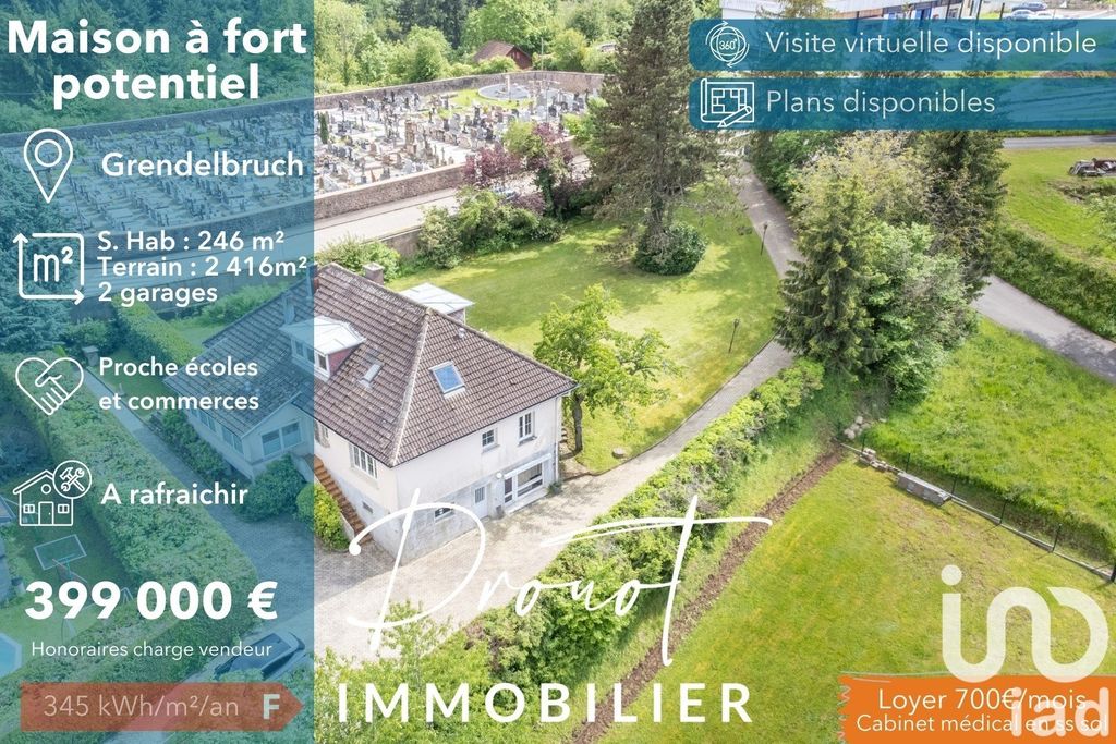 Achat maison à vendre 6 chambres 246 m² - Grendelbruch