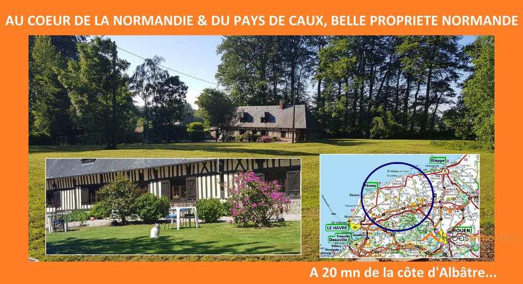 Achat maison à vendre 3 chambres 119 m² - Cany-Barville