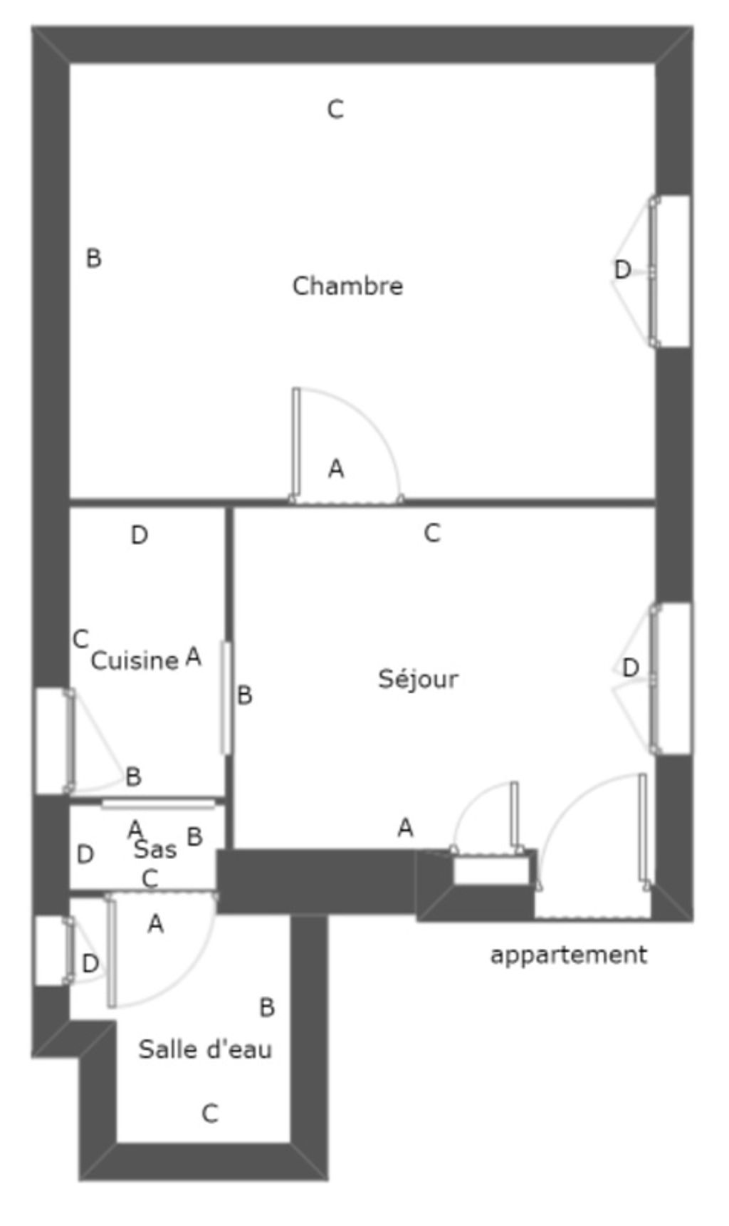 Achat appartement à vendre 2 pièces 32 m² - Angers