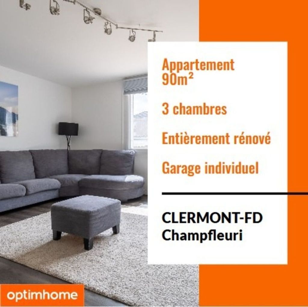 Achat appartement à vendre 4 pièces 89 m² - Clermont-Ferrand