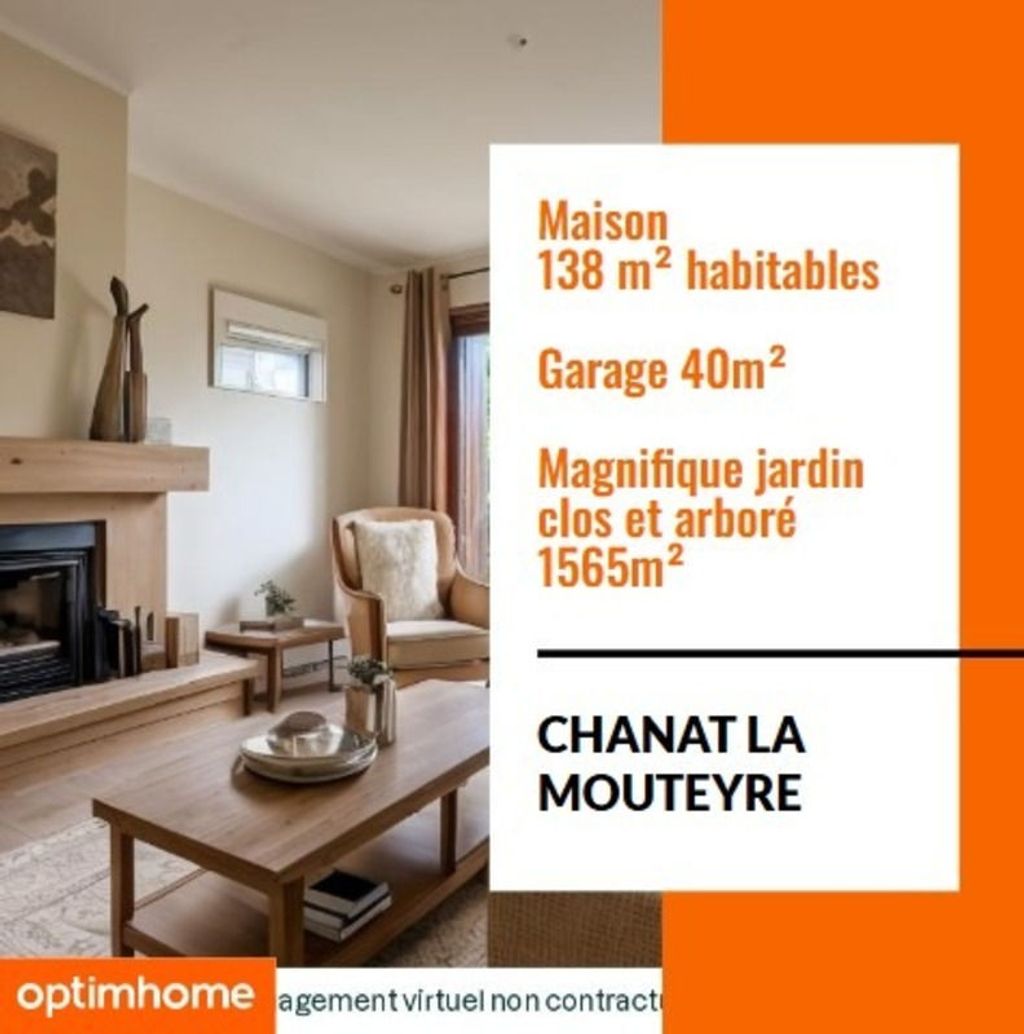 Achat maison à vendre 3 chambres 138 m² - Chanat-la-Mouteyre