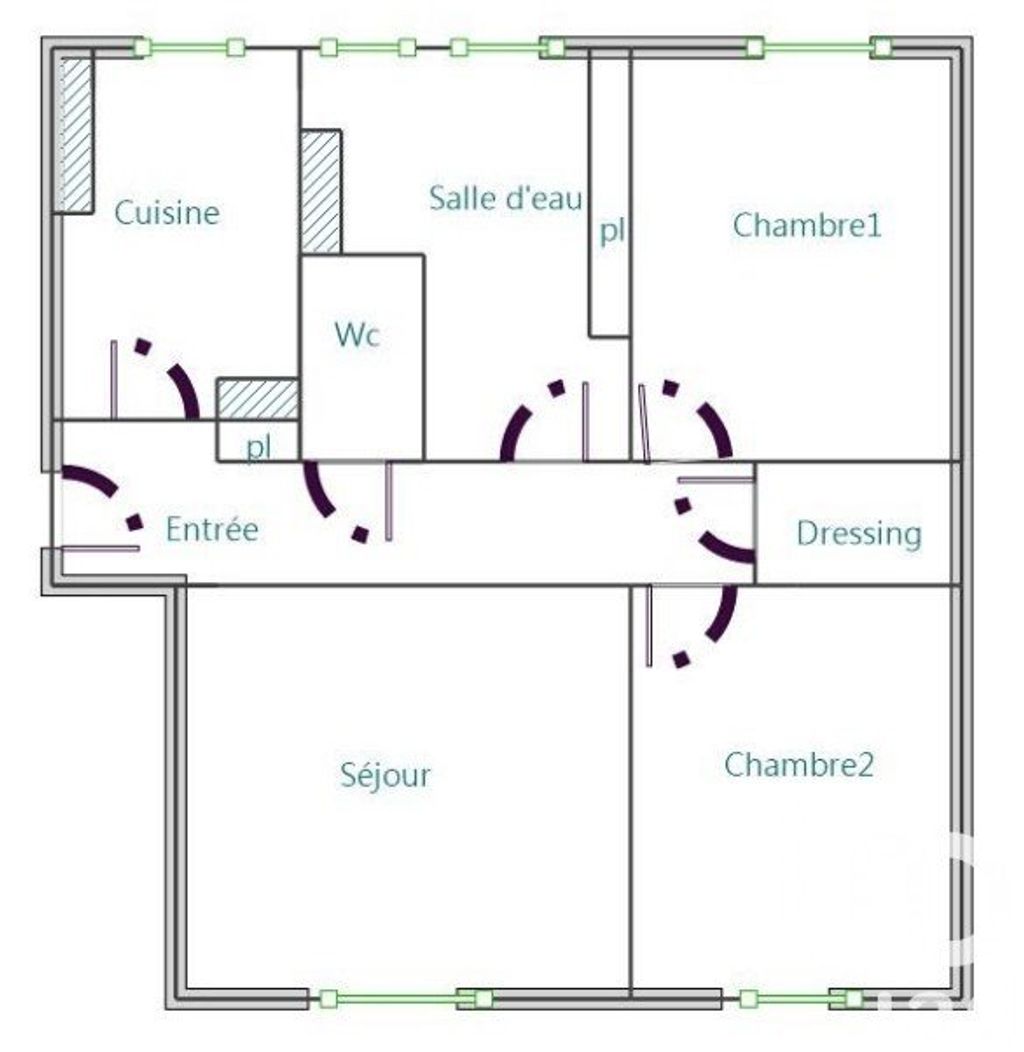 Achat appartement à vendre 3 pièces 58 m² - Le Kremlin-Bicêtre