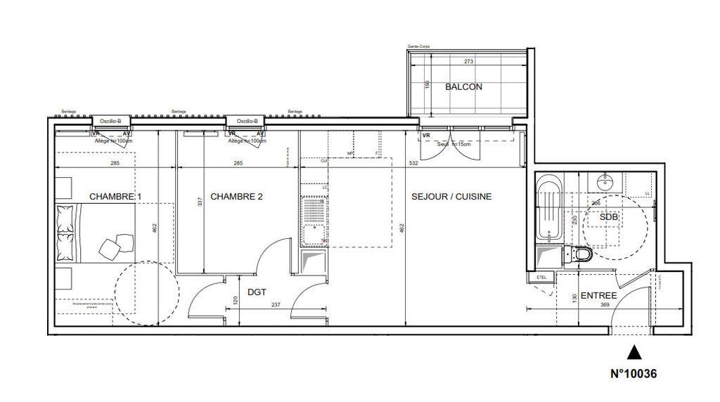 Achat appartement 3 pièce(s) Villeneuve-la-Garenne