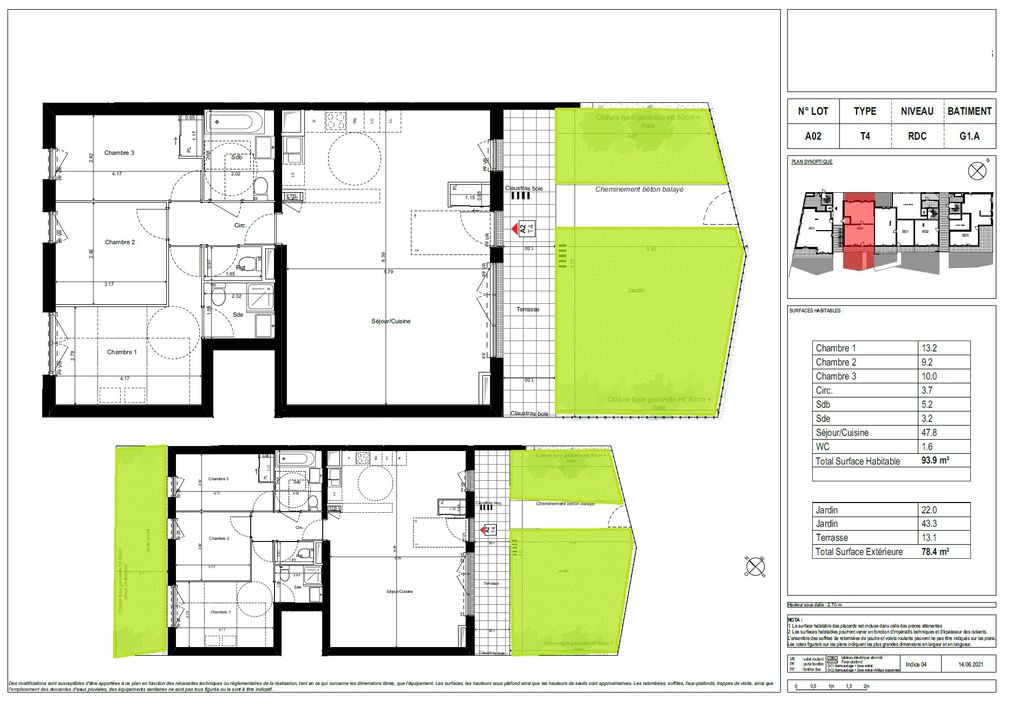 Achat duplex à vendre 6 pièces 94 m² - Caen