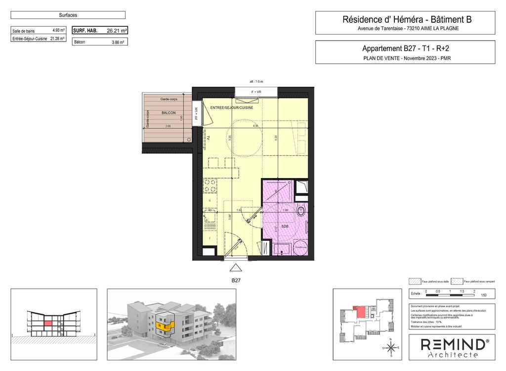 Achat appartement 1 pièce(s) Aime-la-Plagne