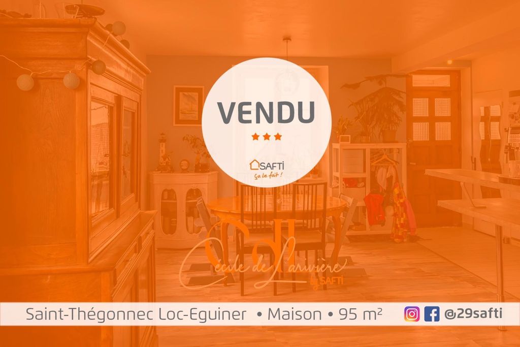 Achat maison à vendre 4 chambres 95 m² - Saint-Thégonnec Loc-Eguiner