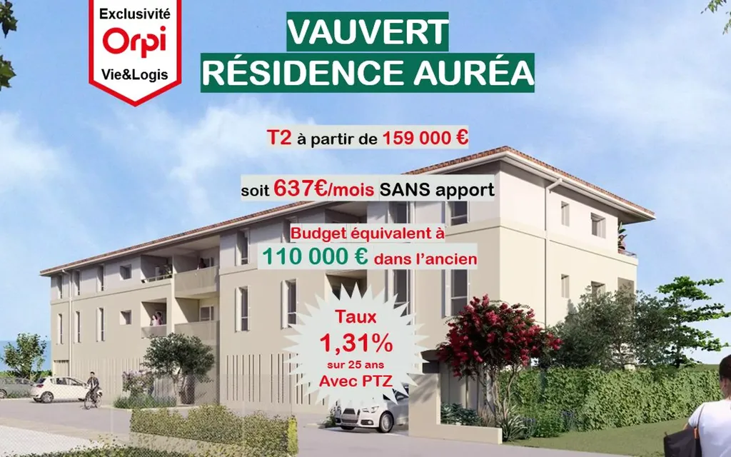 Achat appartement à vendre 2 pièces 42 m² - Vauvert