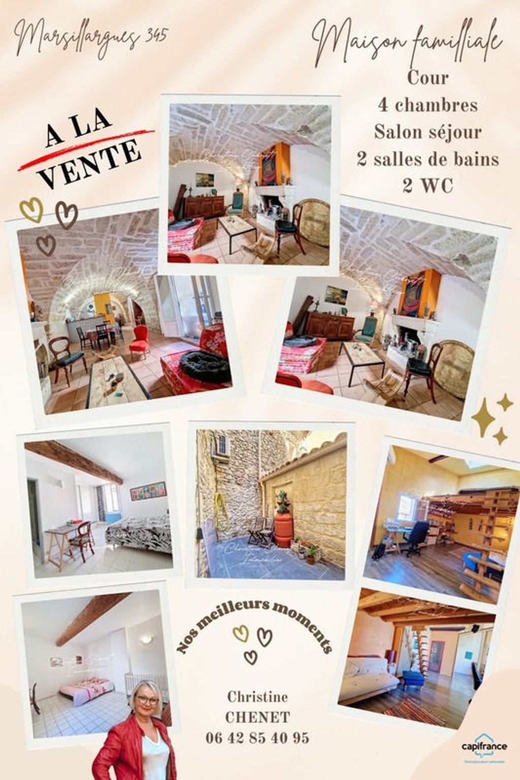 Achat maison à vendre 4 chambres 133 m² - Marsillargues