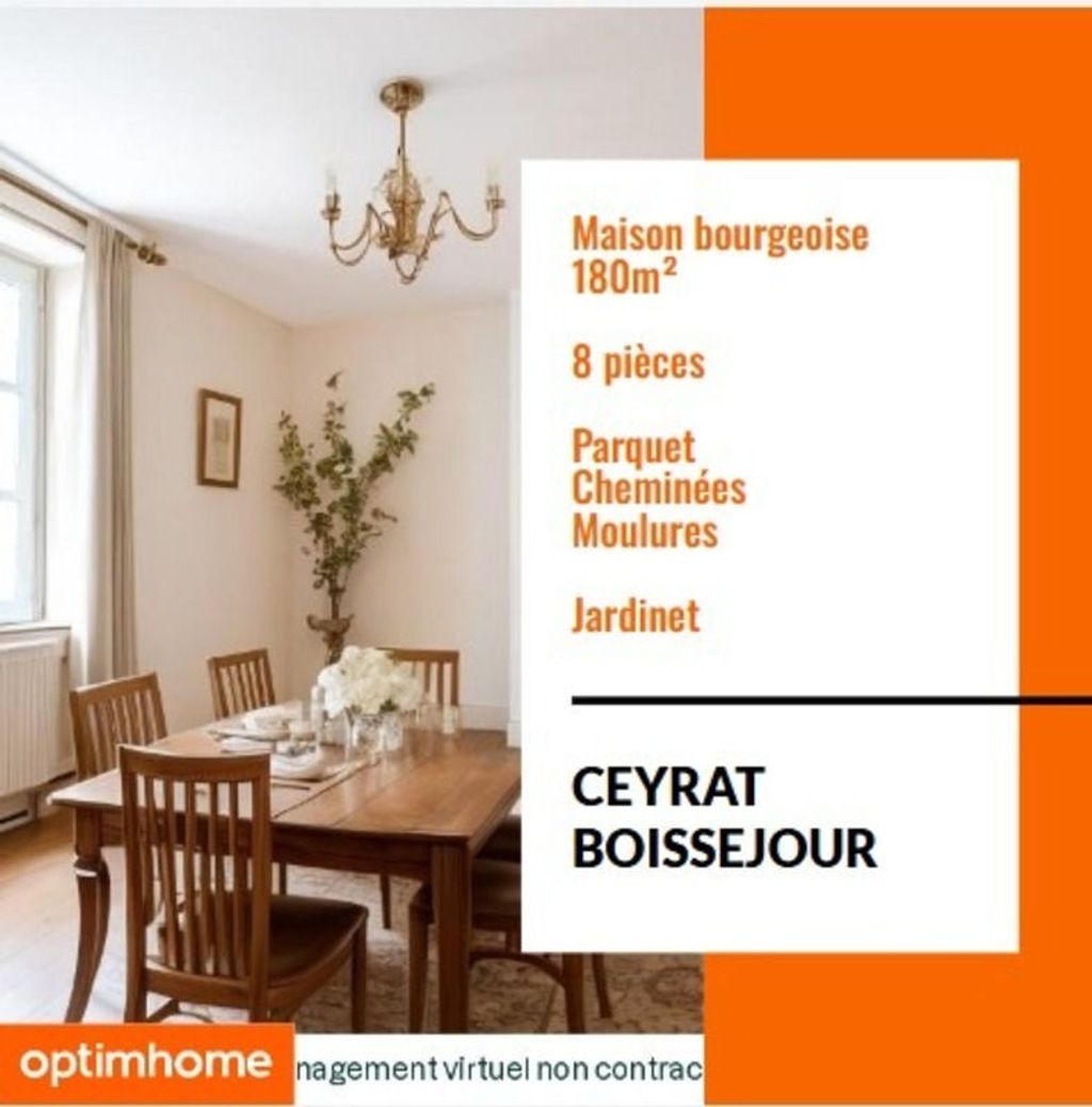 Achat maison à vendre 5 chambres 180 m² - Ceyrat