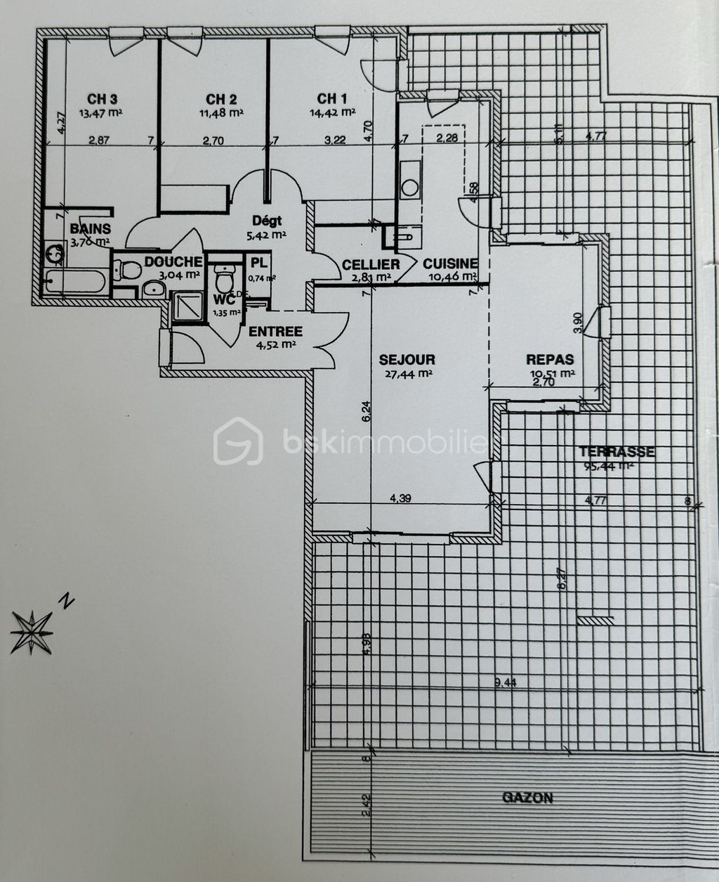 Achat appartement à vendre 5 pièces 109 m² - Ferney-Voltaire