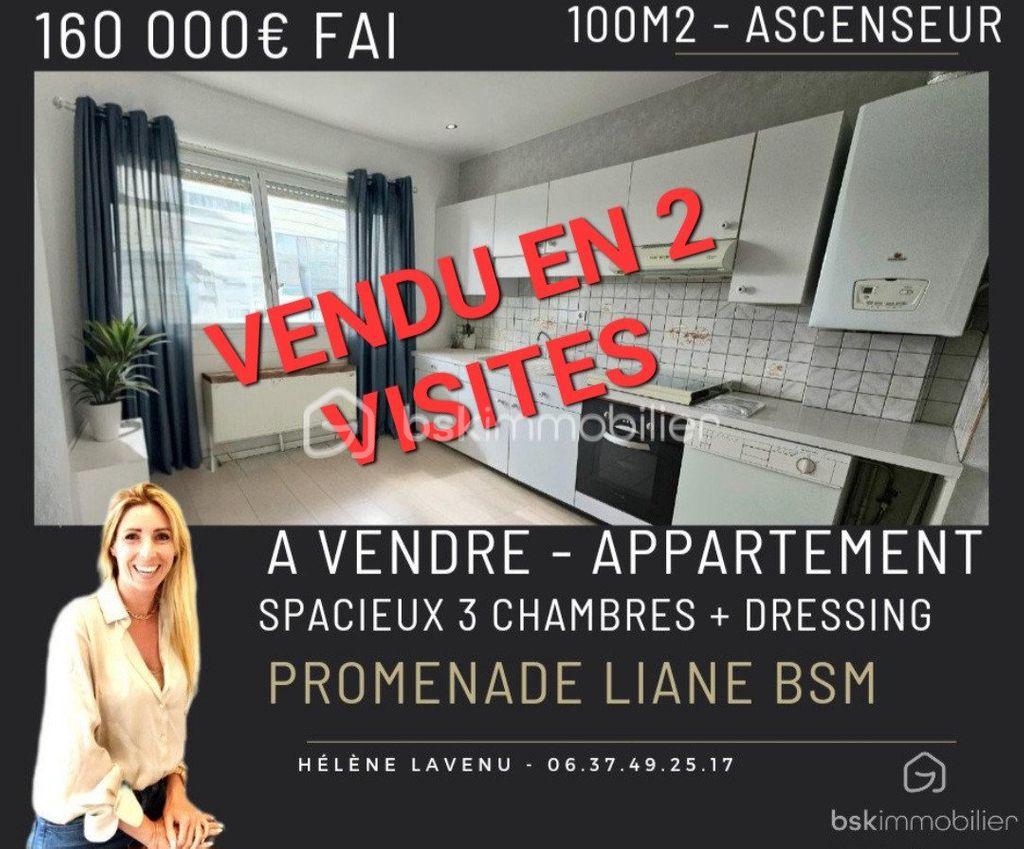 Achat appartement à vendre 5 pièces 99 m² - Boulogne-sur-Mer