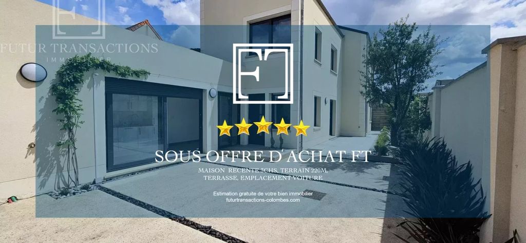 Achat maison à vendre 3 chambres 142 m² - Colombes