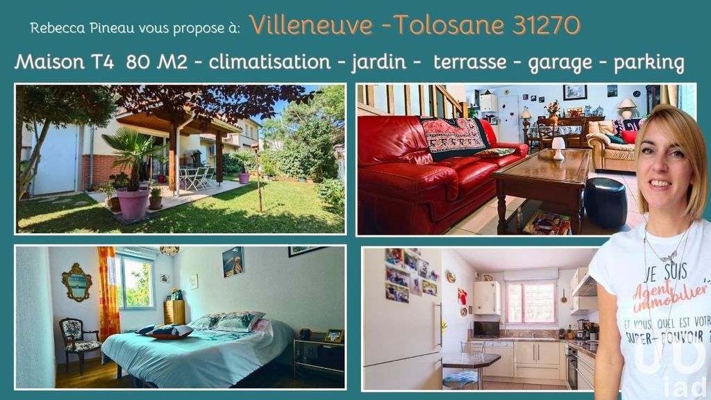 Achat maison à vendre 3 chambres 80 m² - Villeneuve-Tolosane