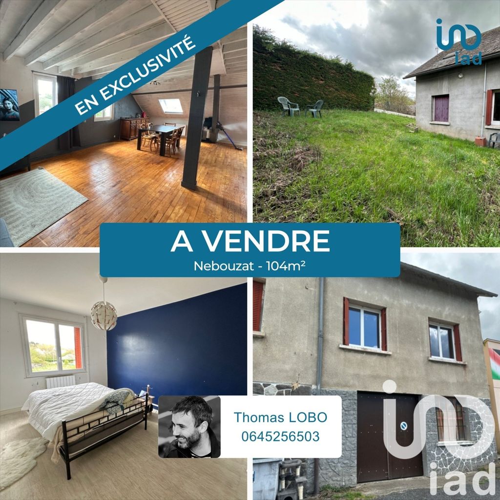 Achat maison à vendre 3 chambres 104 m² - Nébouzat