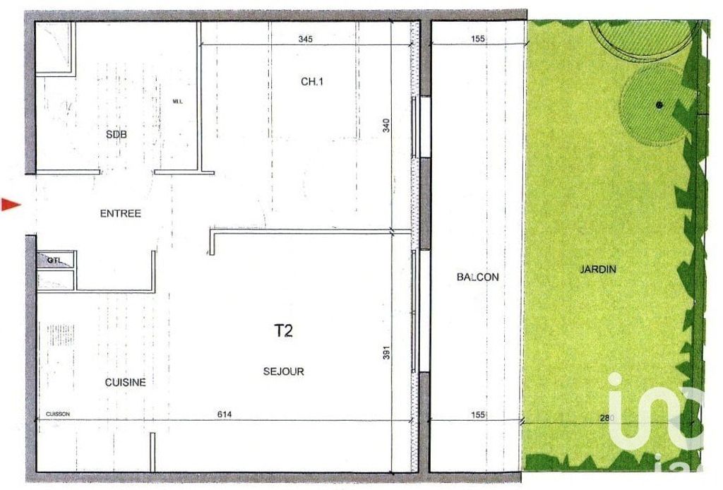 Achat appartement à vendre 2 pièces 43 m² - Ozoir-la-Ferrière