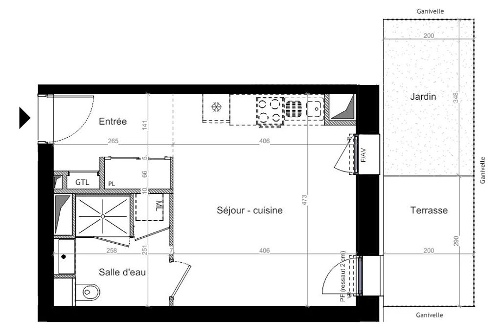 Achat studio à vendre 30 m² - Champhol