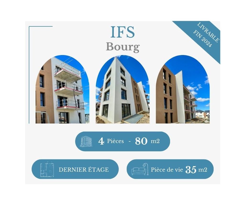 Achat appartement à vendre 4 pièces 80 m² - Ifs