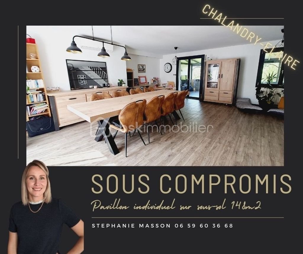 Achat maison à vendre 4 chambres 148 m² - Chalandry-Elaire