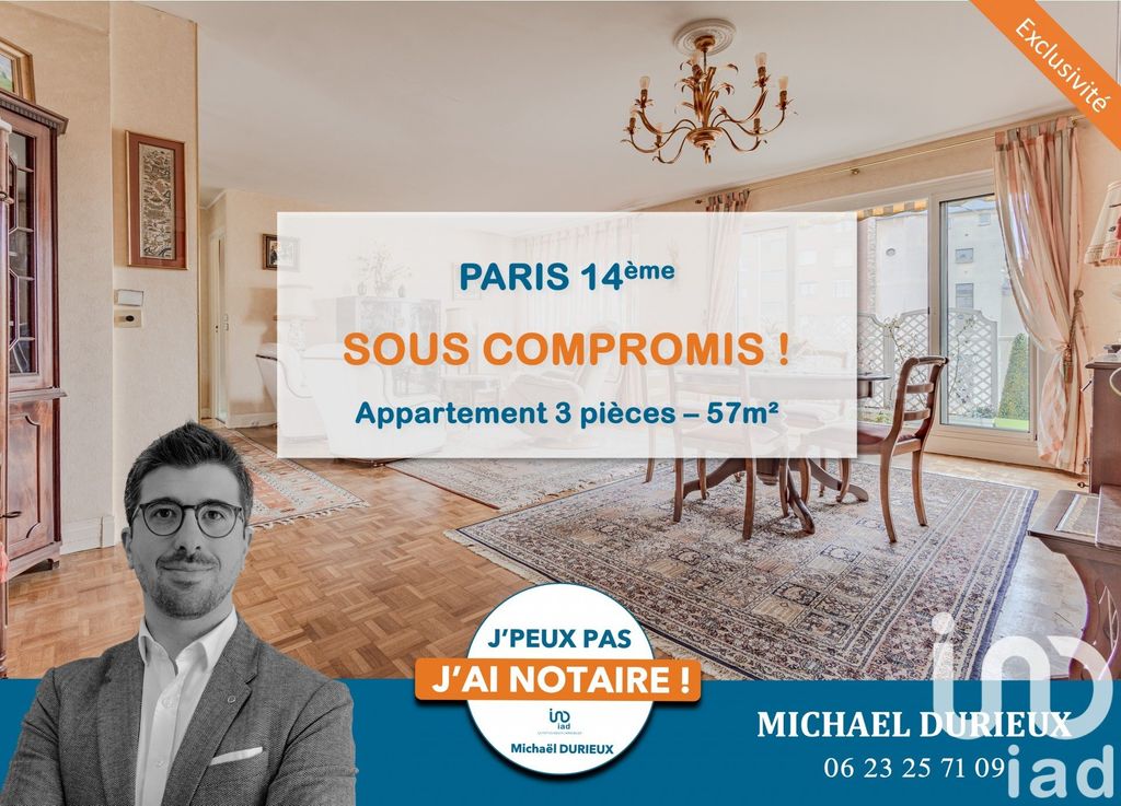 Achat appartement 3 pièce(s) Paris 14ème arrondissement