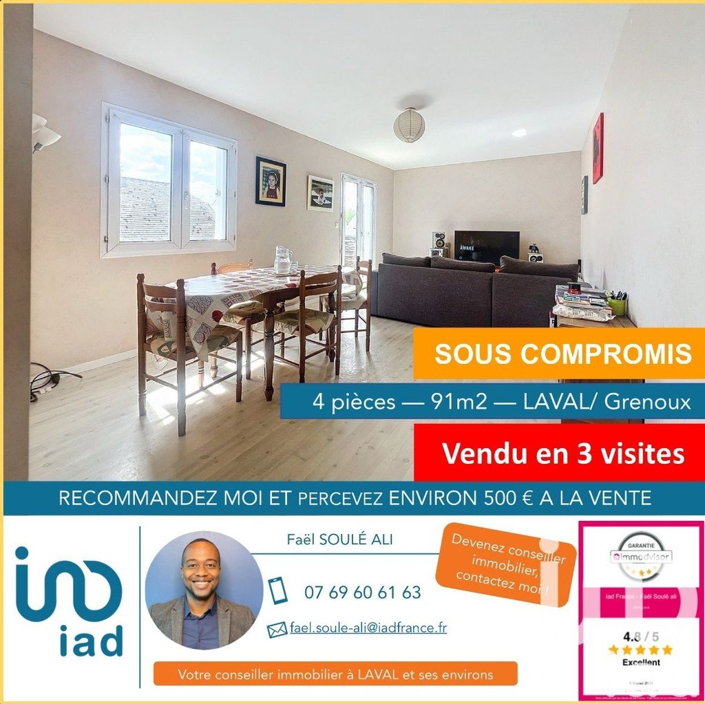 Achat maison à vendre 3 chambres 92 m² - Laval