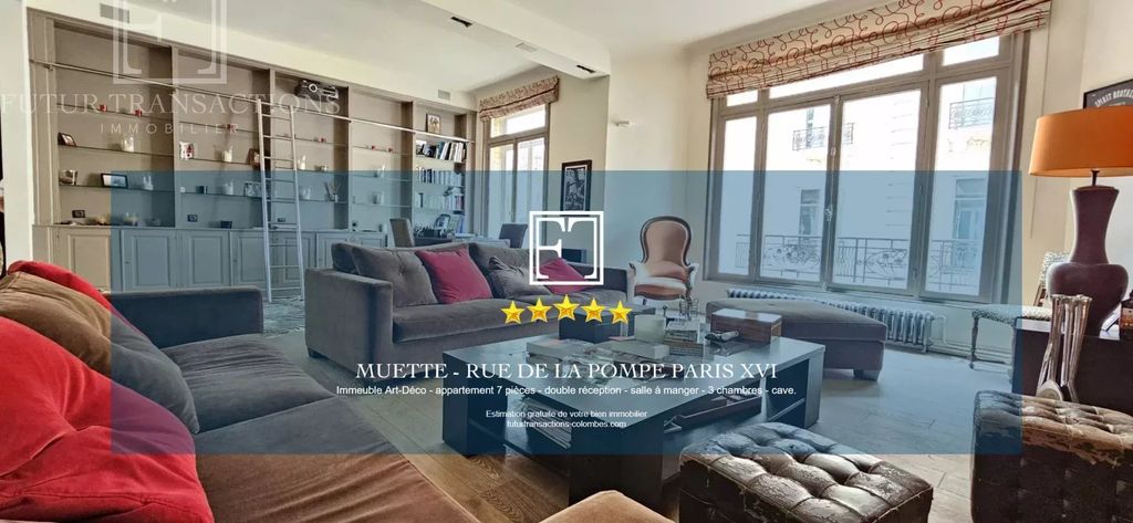 Achat appartement à vendre 7 pièces 170 m² - Paris 16ème arrondissement