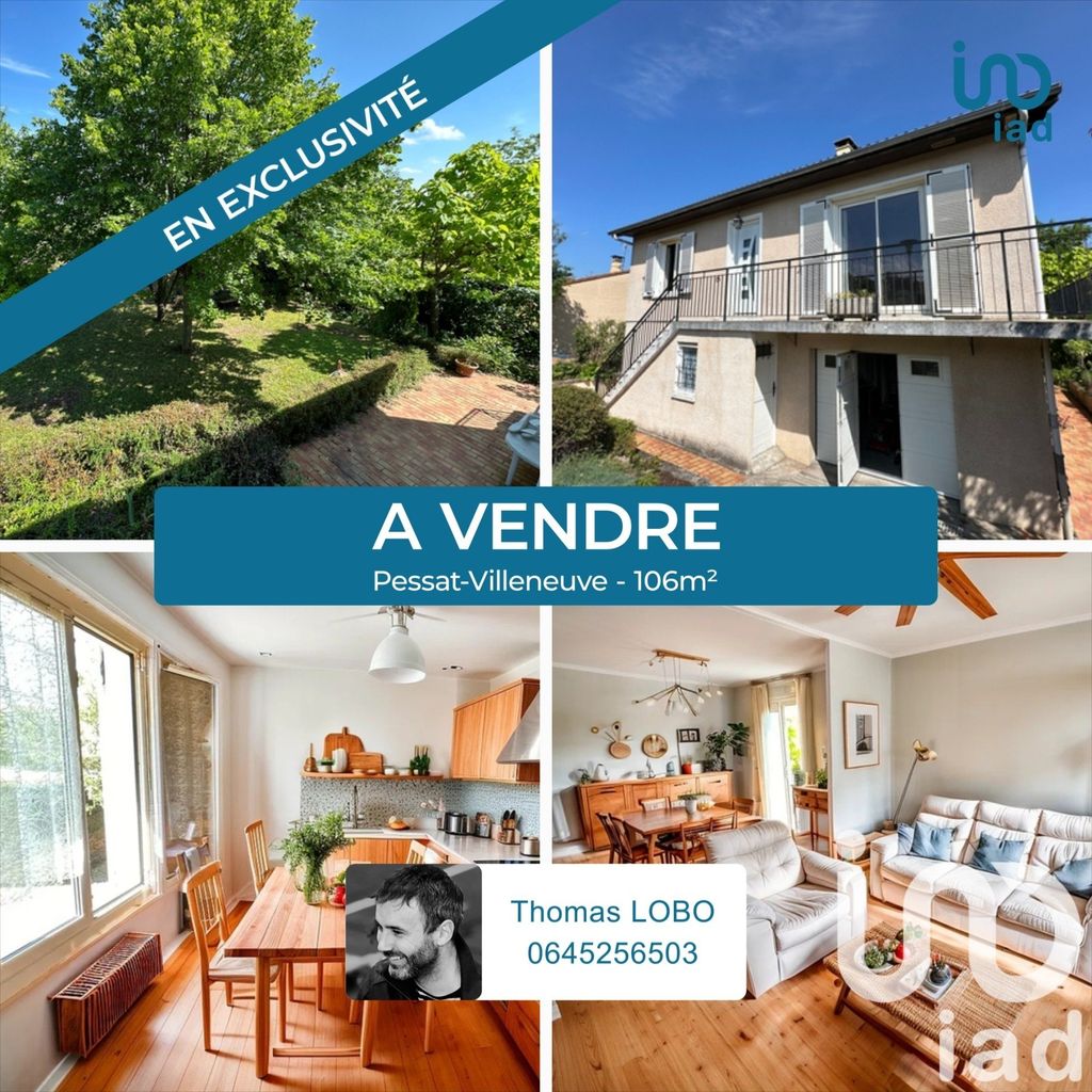 Achat maison à vendre 4 chambres 106 m² - Pessat-Villeneuve