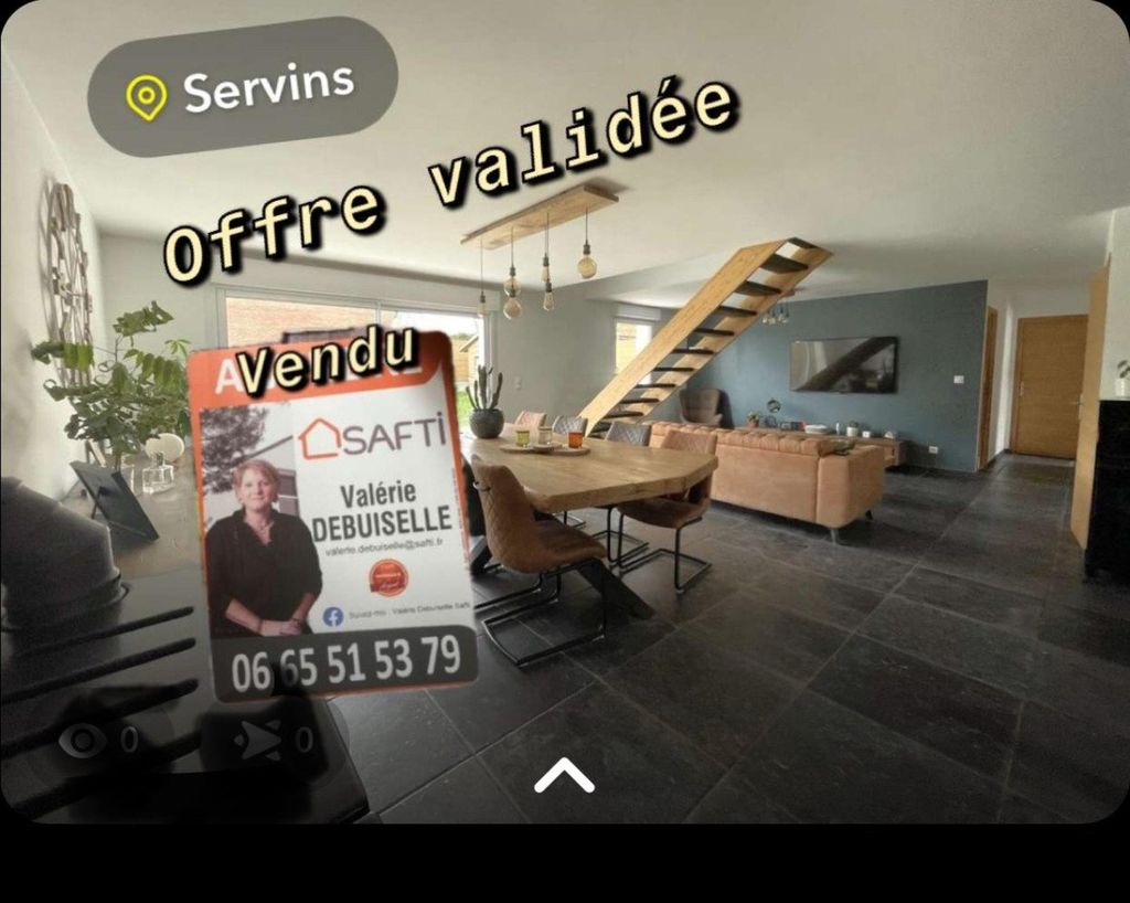 Achat maison à vendre 4 chambres 126 m² - Servins