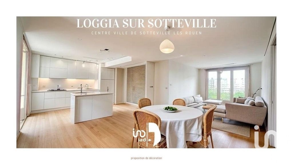 Achat appartement à vendre 3 pièces 76 m² - Sotteville-lès-Rouen
