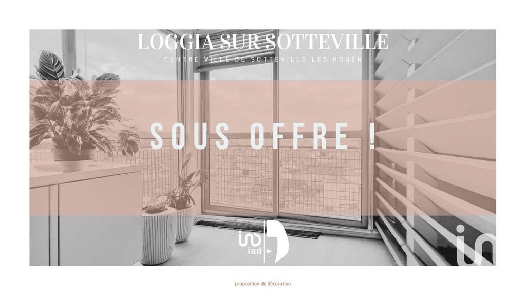 Achat appartement à vendre 3 pièces 76 m² - Sotteville-lès-Rouen