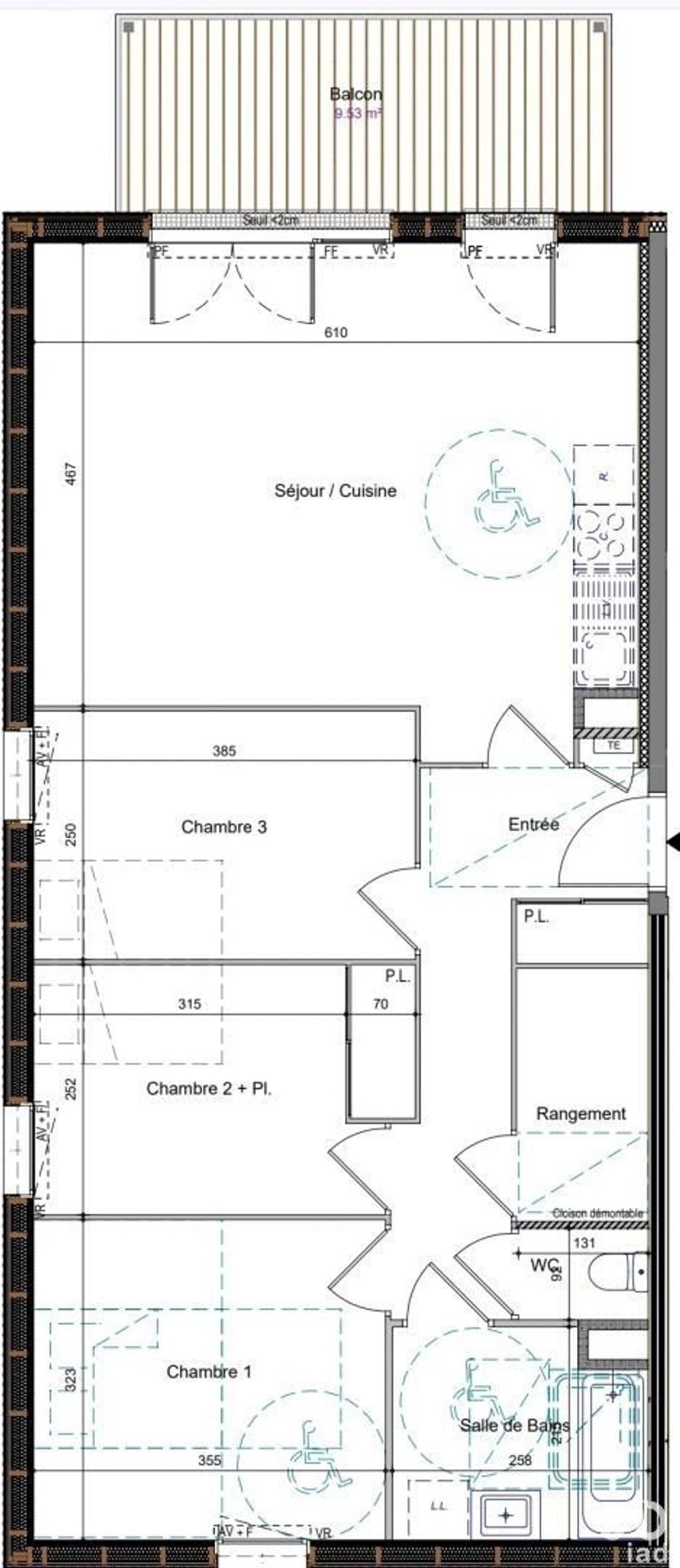 Achat appartement 4 pièce(s) Châtillon-sur-Cluses