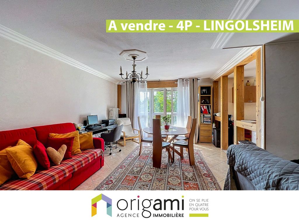 Achat appartement à vendre 4 pièces 96 m² - Lingolsheim