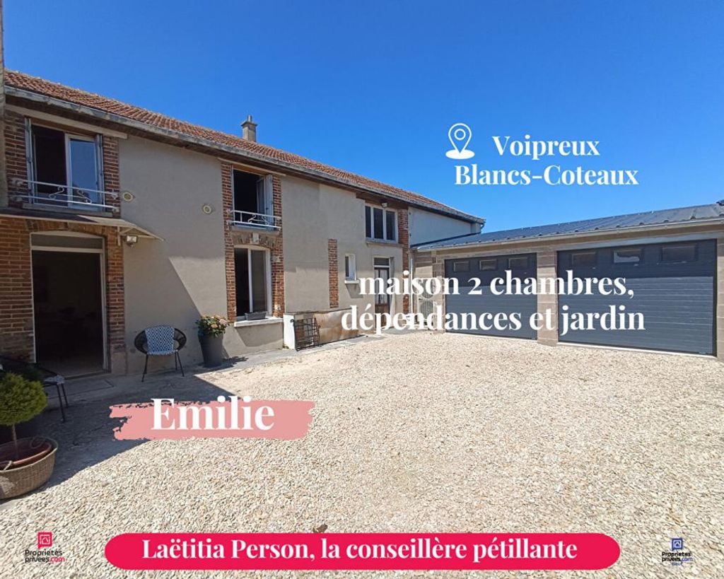 Achat maison à vendre 2 chambres 80 m² - Vertus