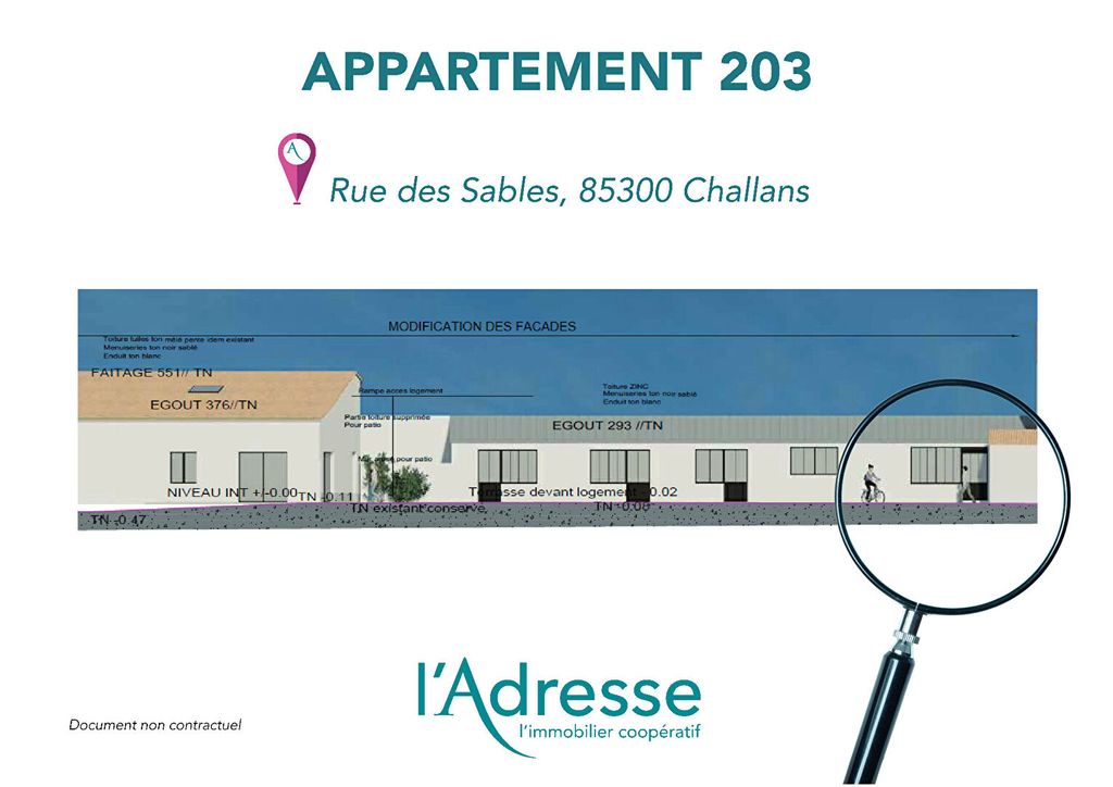 Achat studio à vendre 41 m² - Challans