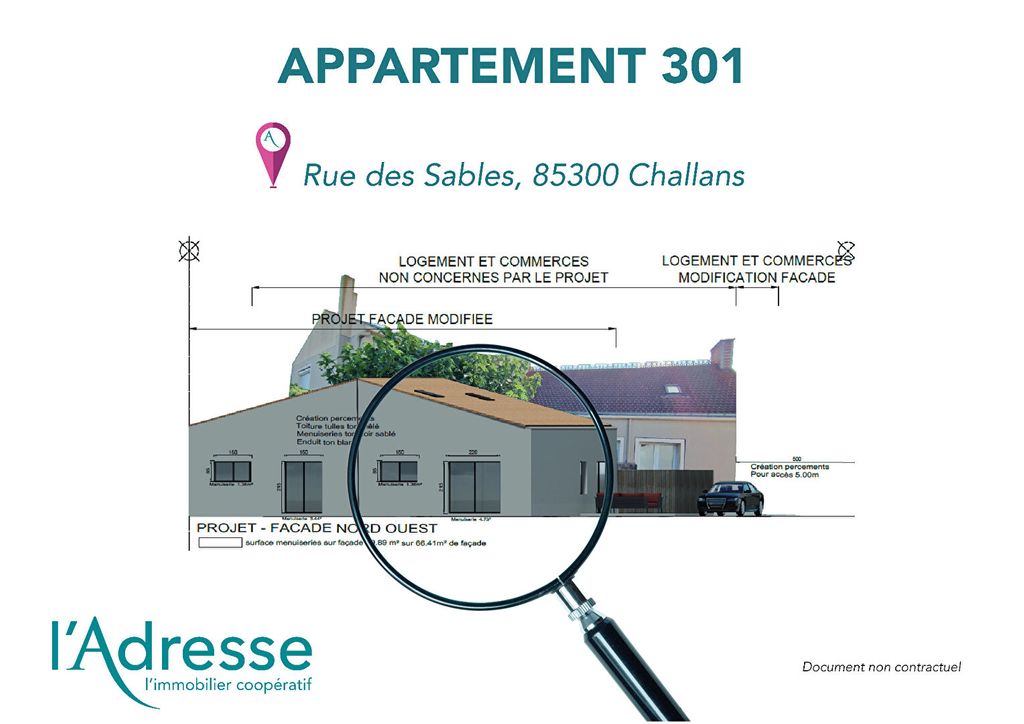 Achat appartement à vendre 3 pièces 69 m² - Challans