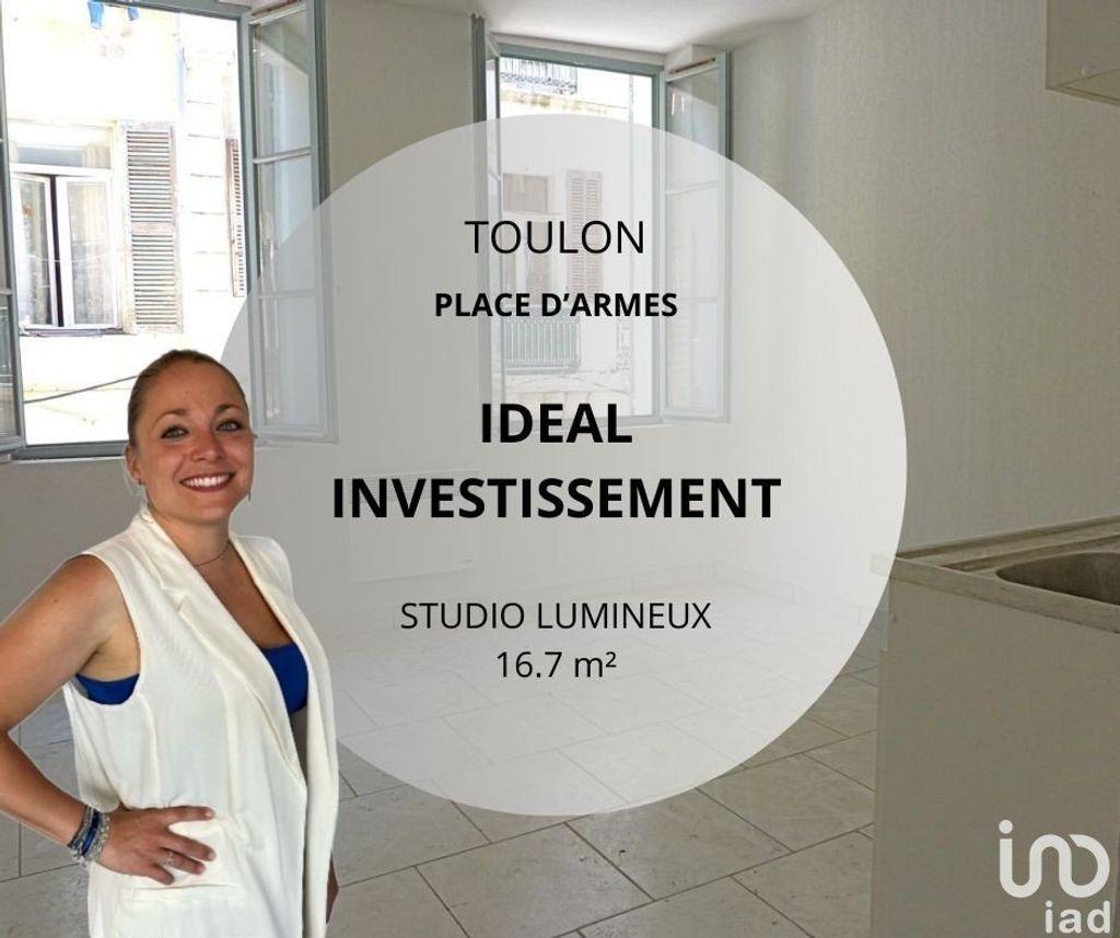 Achat studio à vendre 33 m² - Toulon