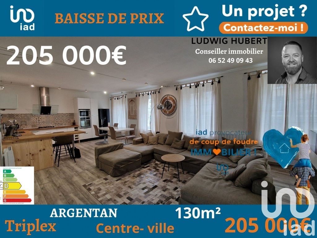 Achat triplex à vendre 5 pièces 130 m² - Argentan