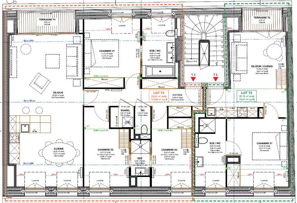 Achat appartement à vendre 5 pièces 135 m² - Puteaux