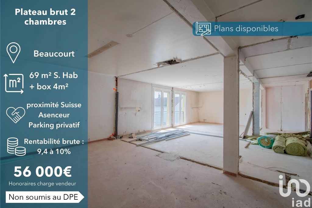 Achat appartement à vendre 3 pièces 69 m² - Beaucourt
