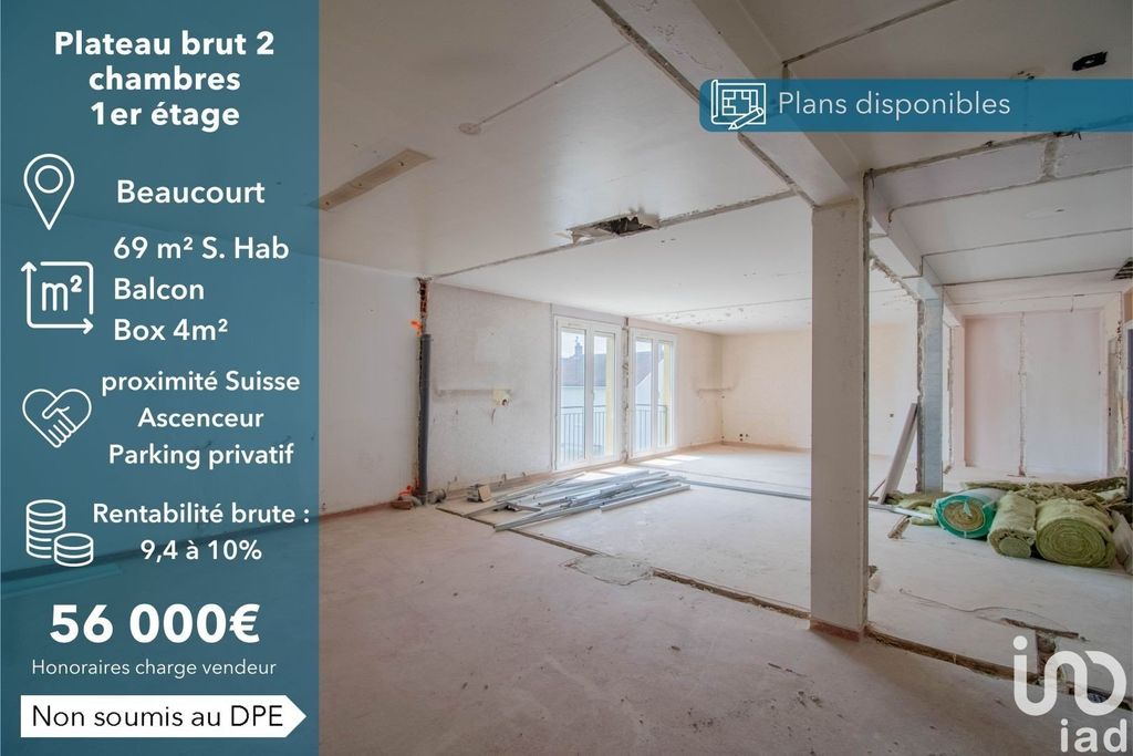 Achat appartement à vendre 3 pièces 69 m² - Beaucourt