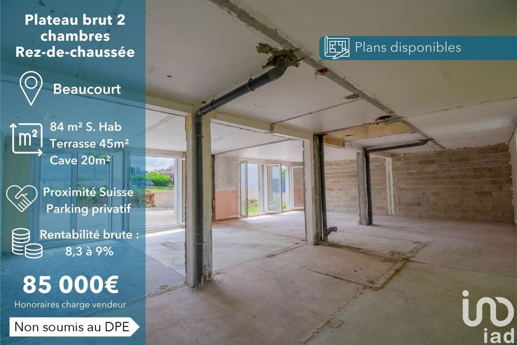 Achat appartement à vendre 3 pièces 84 m² - Beaucourt