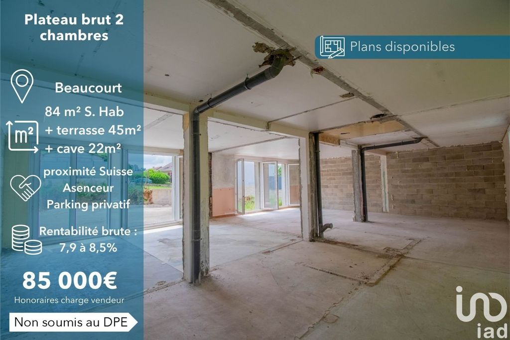 Achat appartement à vendre 3 pièces 84 m² - Beaucourt