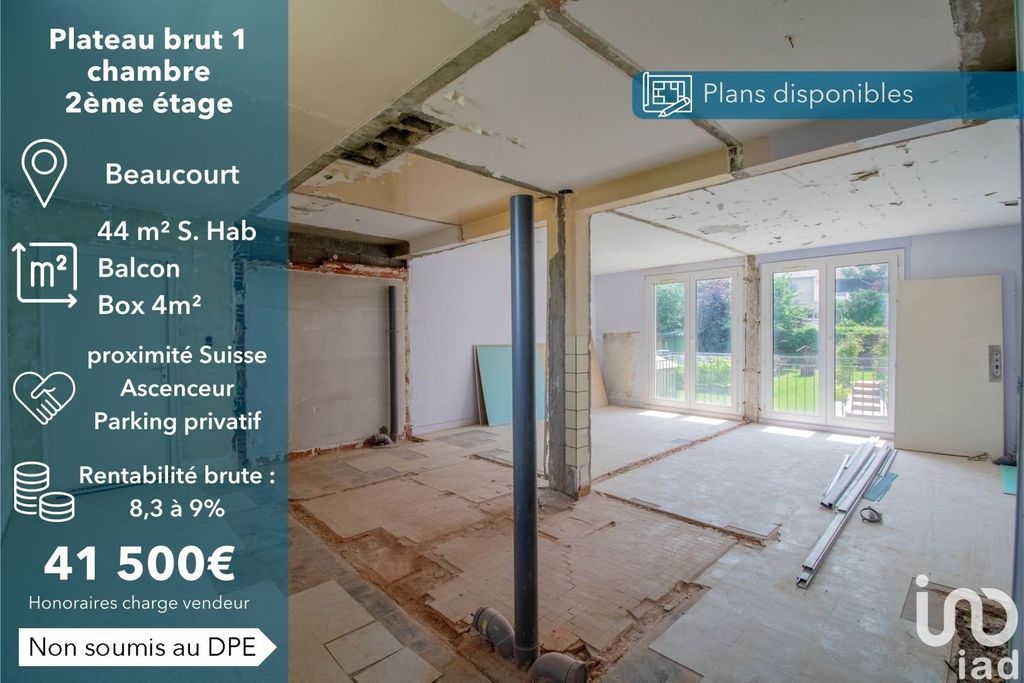 Achat appartement à vendre 2 pièces 44 m² - Beaucourt